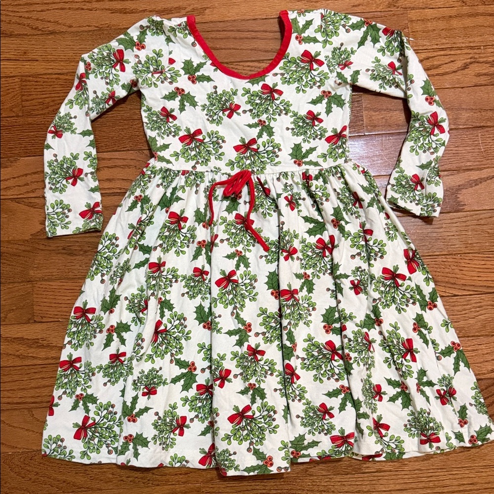 Eleanor Rose Red and Green Holiday Dress